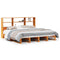 vidaXL Bookcase Bed without Mattress Wax Brown 180x200 cm Super King Solid Wood