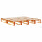 vidaXL Bookcase Bed without Mattress Wax Brown 180x200 cm Super King Solid Wood
