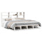vidaXL Bookcase Bed without Mattress White 200x200 cm Solid Wood