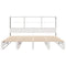 vidaXL Bookcase Bed without Mattress White 200x200 cm Solid Wood