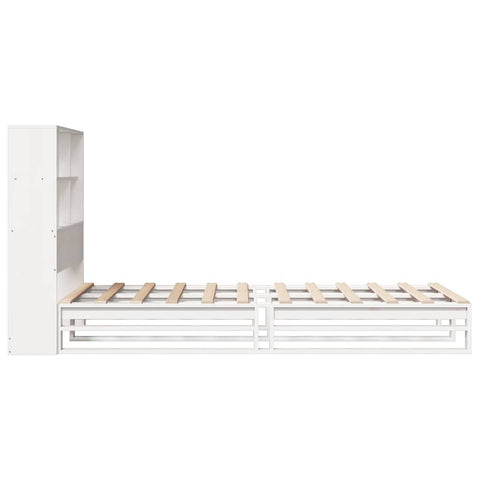 vidaXL Bookcase Bed without Mattress White 90x190 cm Single Solid Wood