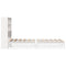 vidaXL Bookcase Bed without Mattress White 90x190 cm Single Solid Wood