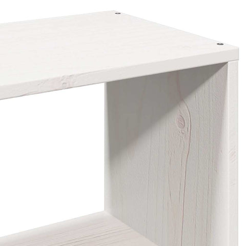 vidaXL Bookcase Bed without Mattress White 90x190 cm Single Solid Wood
