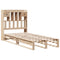 vidaXL Bookcase Bed without Mattress 90x200 cm Solid Wood Pine