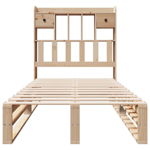 vidaXL Bookcase Bed without Mattress 90x200 cm Solid Wood Pine