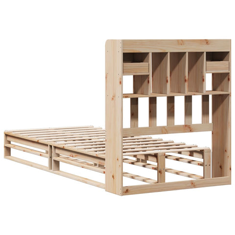 vidaXL Bookcase Bed without Mattress 90x200 cm Solid Wood Pine