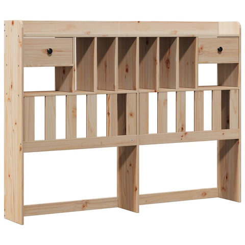 vidaXL Bookcase Bed without Mattress 140x200 cm Solid Wood Pine