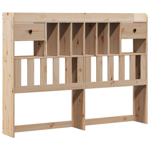 vidaXL Bookcase Bed without Mattress 150x200 cm King Size Solid Wood Pine