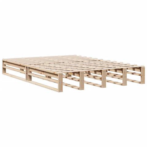 vidaXL Bookcase Bed without Mattress 160x200 cm Solid Wood Pine