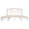 vidaXL Bookcase Bed without Mattress White 180x200 cm Super King Solid Wood Pine