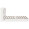 vidaXL Bookcase Bed without Mattress White 180x200 cm Super King Solid Wood Pine