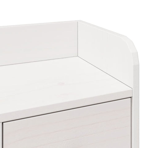 vidaXL Bookcase Bed without Mattress White 180x200 cm Super King Solid Wood Pine