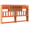vidaXL Bookcase Bed without Mattress Wax Brown 200x200 cm Solid Wood Pine