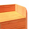 vidaXL Bookcase Bed without Mattress Wax Brown 200x200 cm Solid Wood Pine