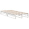 vidaXL Bookcase Bed without Mattress White 75x190 cm Small Single Solid Wood Pine