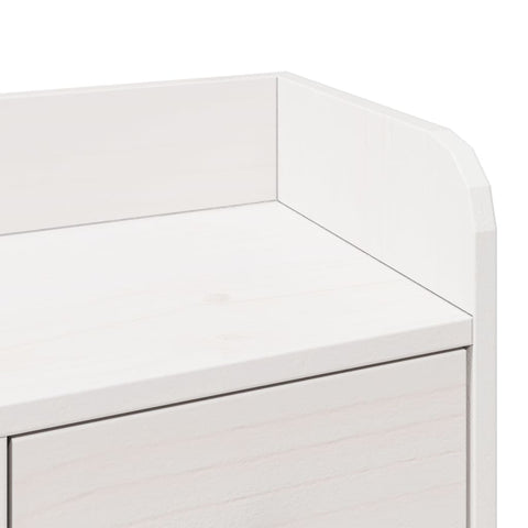 vidaXL Bookcase Bed without Mattress White 75x190 cm Small Single Solid Wood Pine