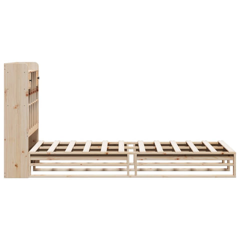 vidaXL Bookcase Bed without Mattress 90x190 cm Single Solid Wood Pine