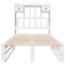 vidaXL Bookcase Bed without Mattress White 90x190 cm Single Solid Wood Pine