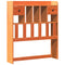 vidaXL Bookcase Bed without Mattress Wax Brown 90x190 cm Single Solid Wood Pine