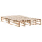 vidaXL Bookcase Bed without Mattress 135x190 cm Double Solid Wood Pine