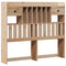 vidaXL Bookcase Bed without Mattress 135x190 cm Double Solid Wood Pine