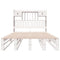 vidaXL Bookcase Bed without Mattress White 135x190 cm Double Solid Wood Pine
