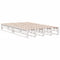 vidaXL Bookcase Bed without Mattress White 135x190 cm Double Solid Wood Pine