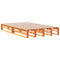 vidaXL Bookcase Bed without Mattress Wax Brown 135x190 cm Double Solid Wood Pine