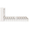 vidaXL Bookcase Bed without Mattress White 140x190 cm Solid Wood Pine