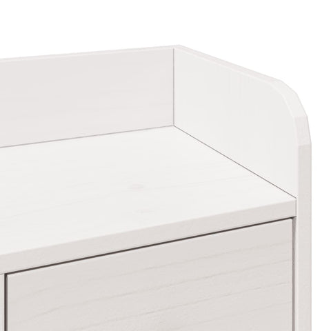 vidaXL Bookcase Bed without Mattress White 140x190 cm Solid Wood Pine