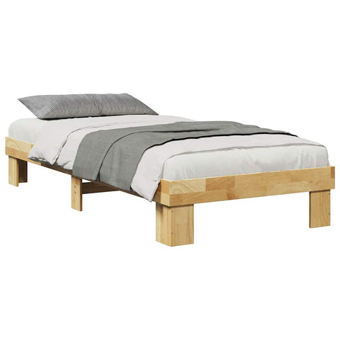 vidaXL Bed Frame without Mattress 100x200 cm Solid Wood Oak