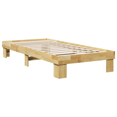 vidaXL Bed Frame without Mattress 100x200 cm Solid Wood Oak