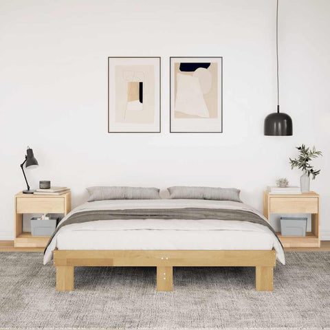 vidaXL Bed Frame without Mattress 160x200 cm Solid Wood Oak