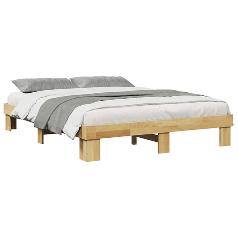 vidaXL Bed Frame without Mattress 160x200 cm Solid Wood Oak