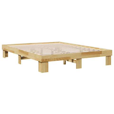 vidaXL Bed Frame without Mattress 160x200 cm Solid Wood Oak