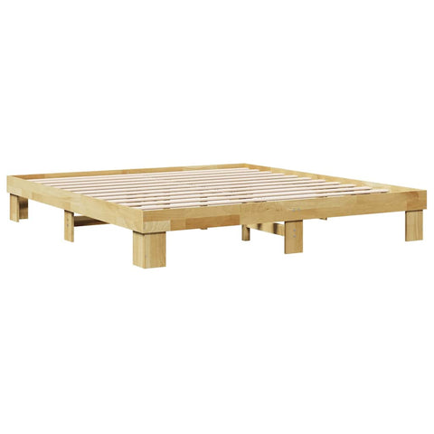 vidaXL Bed Frame without Mattress 180x200 cm Solid Wood Oak