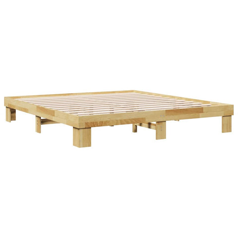 vidaXL Bed Frame without Mattress 180x200 cm Solid Wood Oak