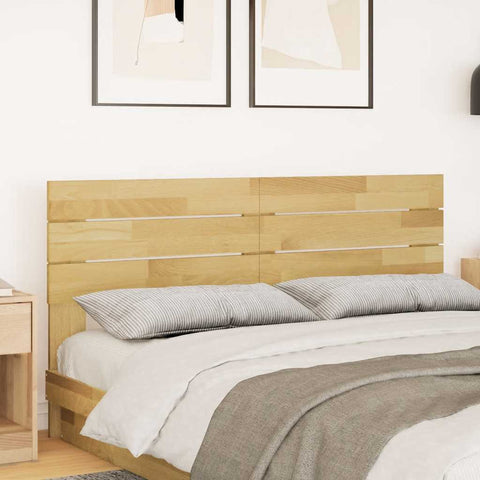 vidaXL Headboard 140 cm Solid Wood Oak
