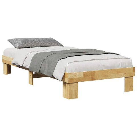 vidaXL Bed Frame without Mattress 80x200 cm Solid Wood Oak