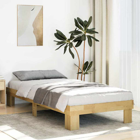 vidaXL Bed Frame without Mattress 80x200 cm Solid Wood Oak