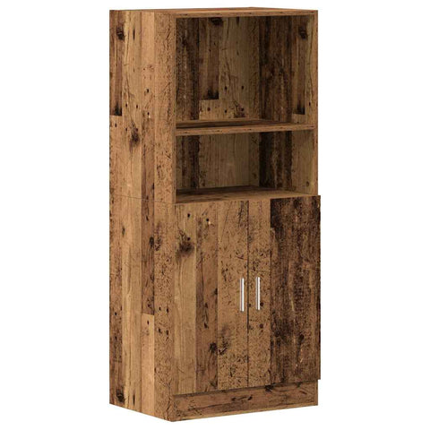 vidaXL 2 Piece Kitchen Cabinet Set Old Wood Engineered Wood