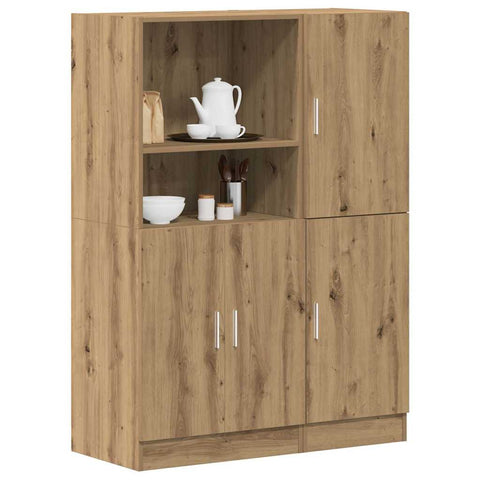 vidaXL 2 Piece Kitchen Cabinet Set Artisian Oak Engineered Wood