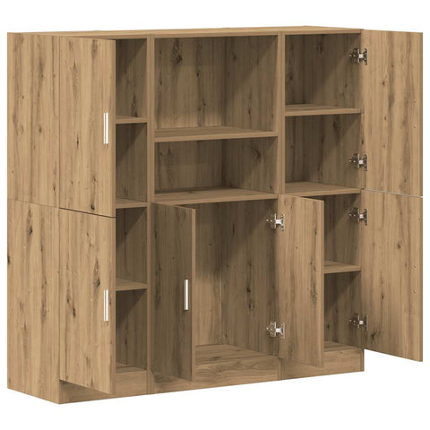 vidaXL 3 Piece Kitchen Cabinet Set Artisian Oak Engineered Wood