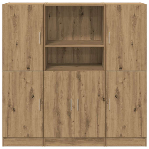 vidaXL 3 Piece Kitchen Cabinet Set Artisian Oak Engineered Wood