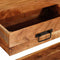 vidaXL Console Tables 2 pcs Brown 200 x 33 x 75 cm Solid Acacia wood