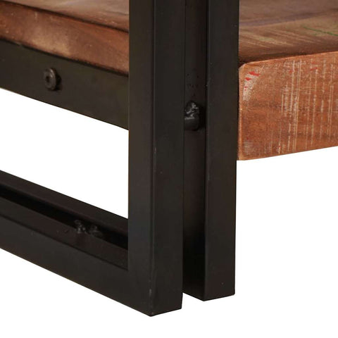 vidaXL Console Tables with Drawer with Shelf Other 2 pcs Multicolour Solid Reclaim wood