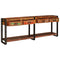 vidaXL Console Tables with Drawer with Shelf Other 2 pcs Multicolour Solid Reclaim wood