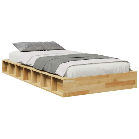 vidaXL Bed Frame without Mattress 80x200 cm Solid Wood Oak