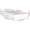 vidaXL Bed Frame without Mattress 80x200 cm Solid Wood Oak