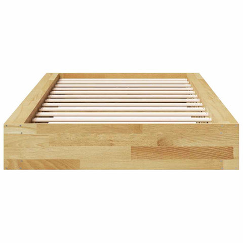 vidaXL Bed Frame without Mattress 100x200 cm Solid Wood Oak